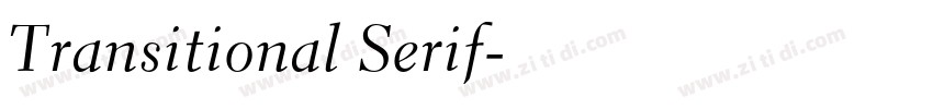 Transitional Serif字体转换 Transitional Serif字体转换